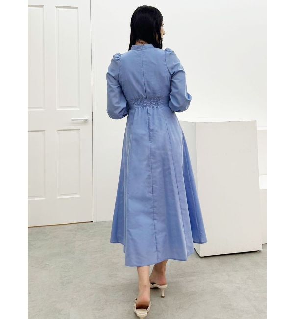 MERCURYDUO「フロントBIGリボンフレアワンピース」|ワンピース|