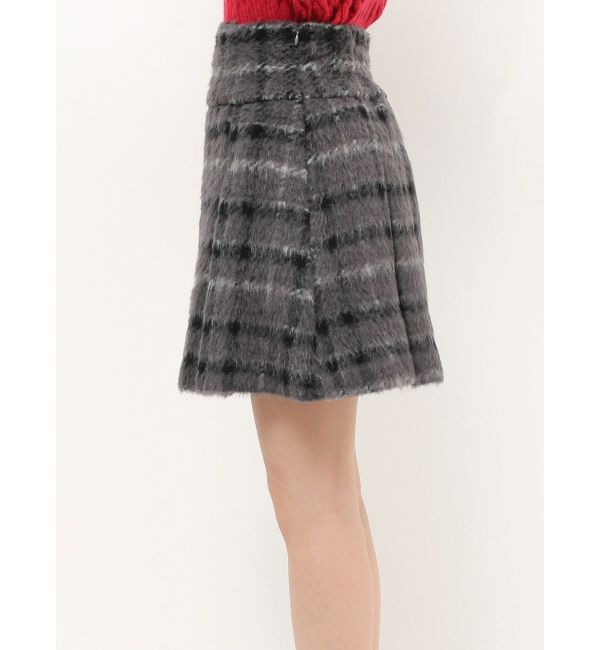 MERCURYDUO「シャギーチェックボックスプリーツミニスカパン」|その他|