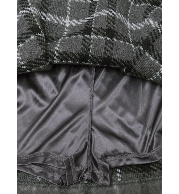 MERCURYDUO「シャギーチェックボックスプリーツミニスカパン」|その他|