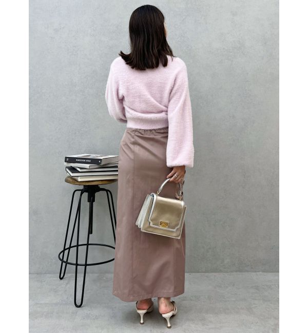 MERCURYDUO「ミニシャギーロングスリーブニットカーディガン」|カーディガン|