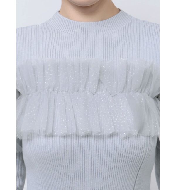 MERCURYDUO「チュールドッキングフレアマーメイドワンピース」|ワンピース|