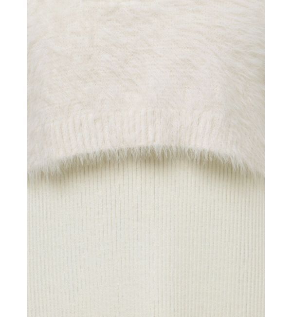 MERCURYDUO「ミニシャギーハーフジップニットセットワンピース」|ワンピース|