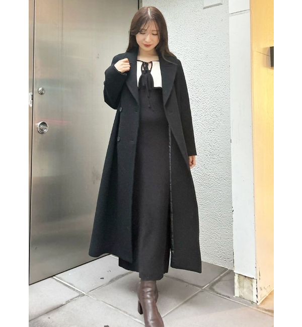 MERCURYDUO「3WAY配色ストラップバッククロスロングスリーブワンピース」|ワンピース|