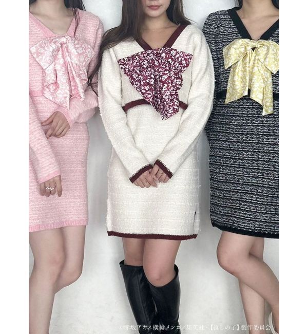 MERCURYDUO「TVアニメ【推しの子】ツイードカーディガンセットミニニットワンピース」|ワンピース|