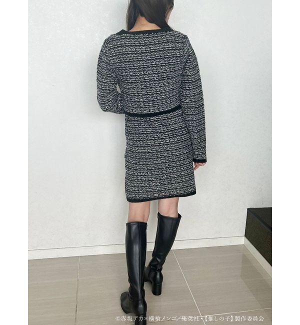 MERCURYDUO「TVアニメ【推しの子】ツイードカーディガンセットミニニットワンピース」|ワンピース|