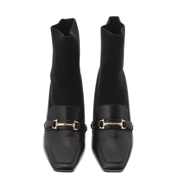 MERCURYDUO「ソックスローファーブーツ」|ショートブーツ|