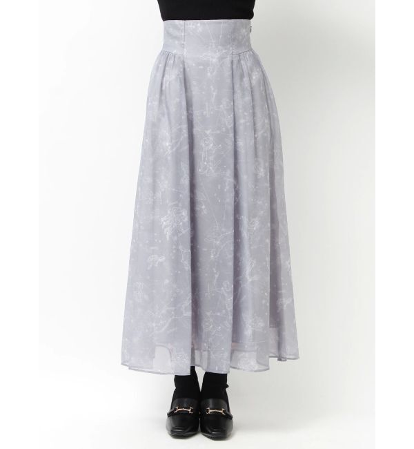 MERCURYDUO「星座モチーフプリントフレアスカート」|スカート|