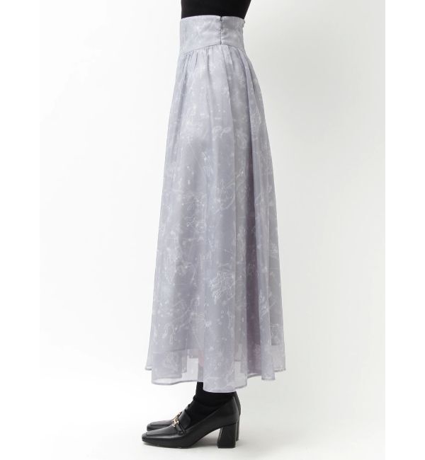 MERCURYDUO「星座モチーフプリントフレアスカート」|スカート|