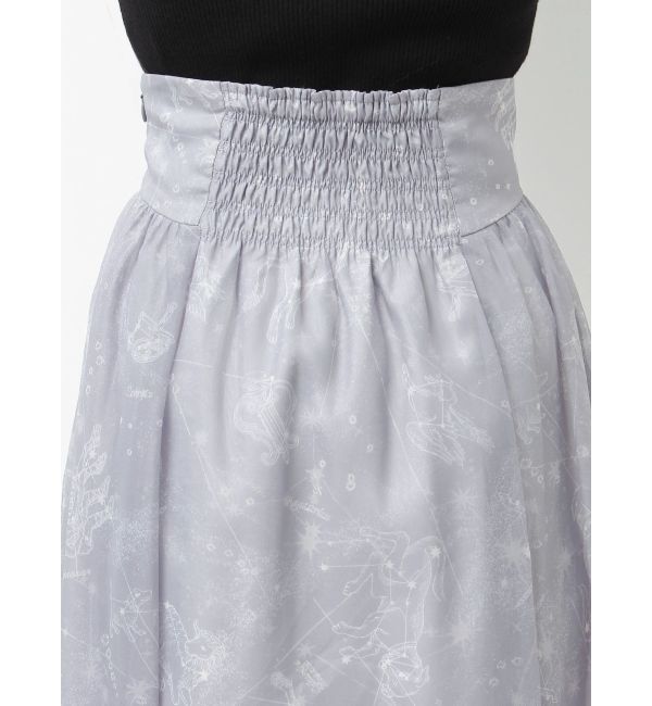 MERCURYDUO「星座モチーフプリントフレアスカート」|スカート|