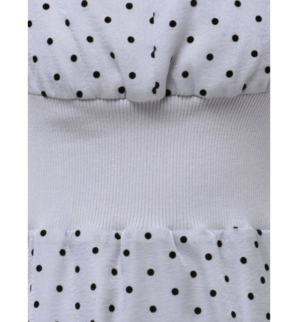 MERCURYDUO「前後2WAYリボンドットティアードワンピース」|ワンピース|