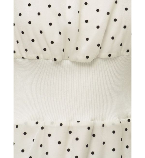 MERCURYDUO「前後2WAYリボンドットティアードワンピース」|ワンピース|