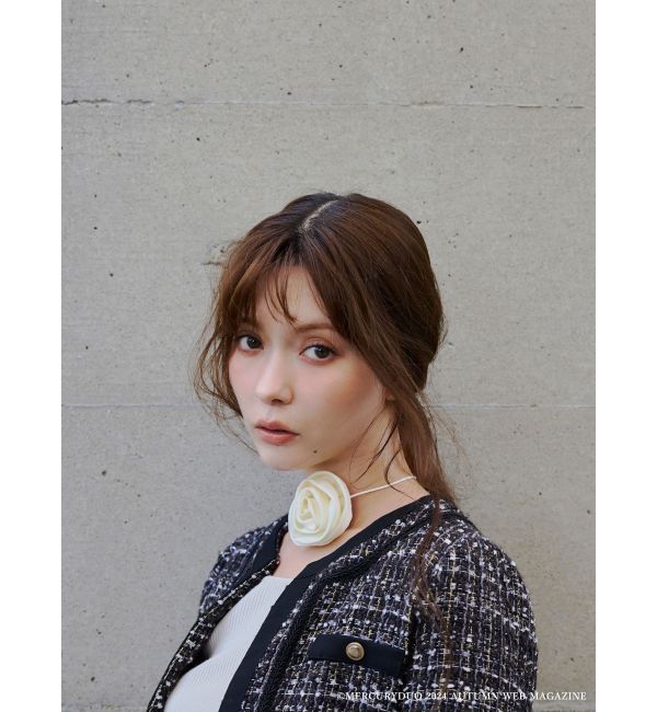 MERCURYDUO「ツイードノーカラージャケット」|その他|