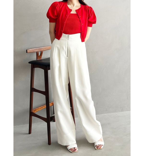 MERCURYDUO「クロップドニットアンサンブル」|カーディガン|