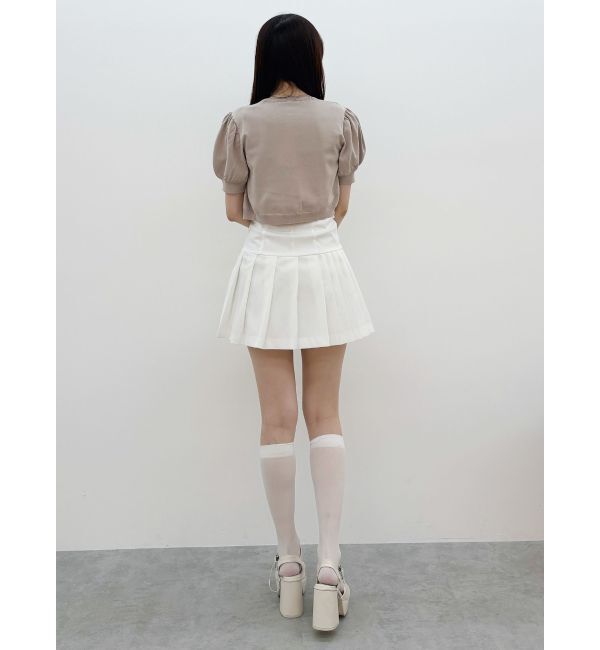 MERCURYDUO「クロップドニットアンサンブル」|カーディガン|