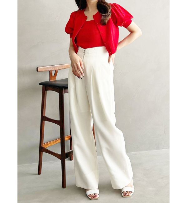 MERCURYDUO「クロップドニットアンサンブル」|カーディガン|