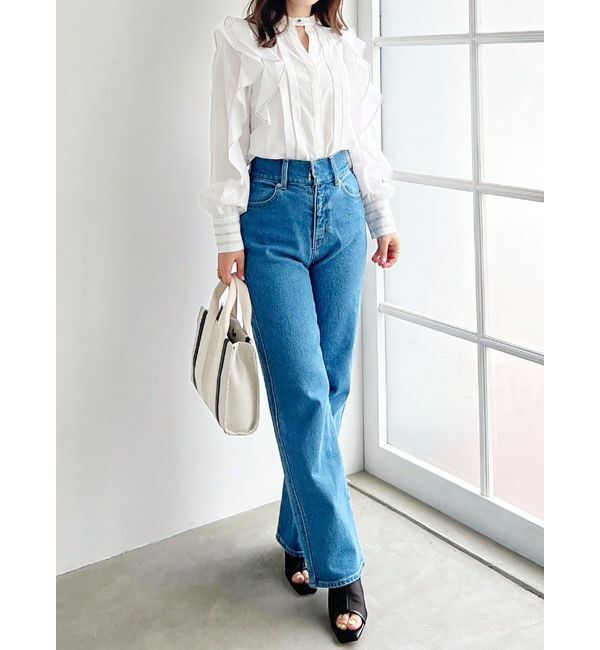 MERCURYDUO「ハイウエストストレートストレッチデニム」|その他|