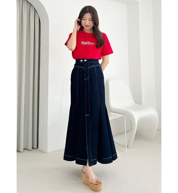 MERCURYDUO「刺繍ロゴTシャツ」|Tシャツ・カットソー|