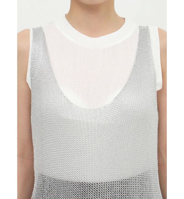 MURUA「メタリックメッシュロングワンピース」|ワンピース|