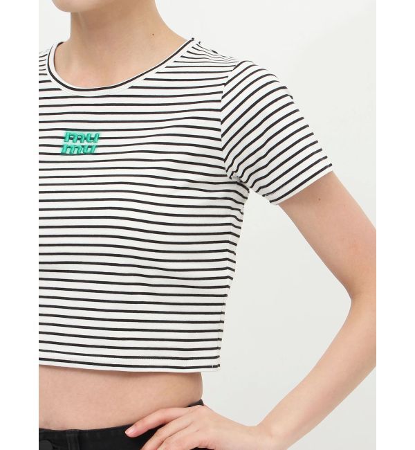 MURUA「ロゴクロップトTシャツ」|Tシャツ・カットソー|