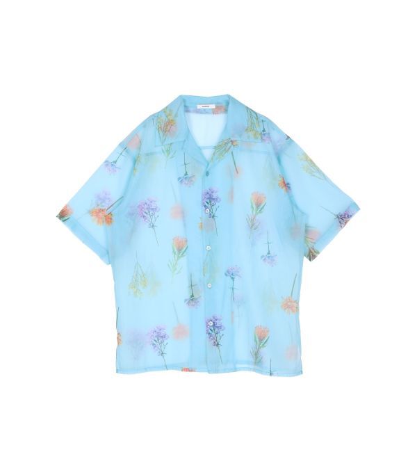 MURUA「フラワーシアーオープンカラーシャツ【WEB限定】」|シャツ・ブラウス|