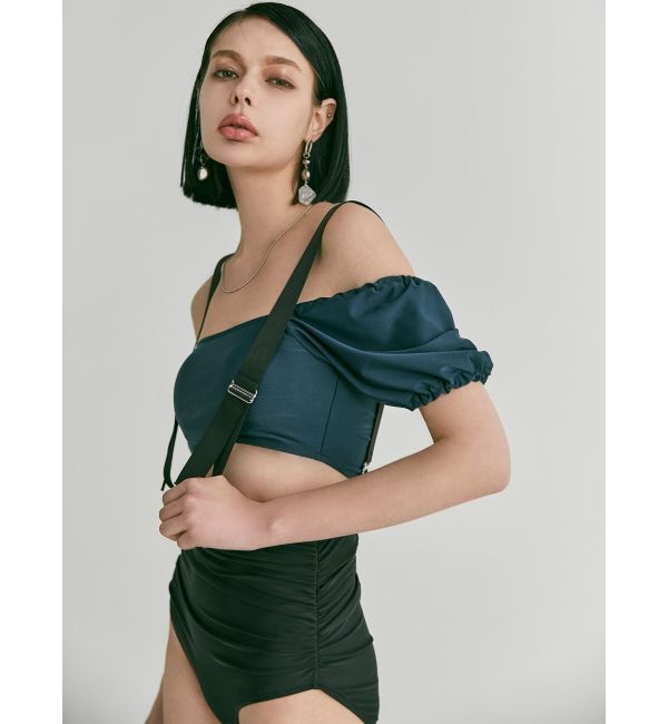 MURUA「2WAYショルダースイムウエア」|コンビネゾン|ネイビー