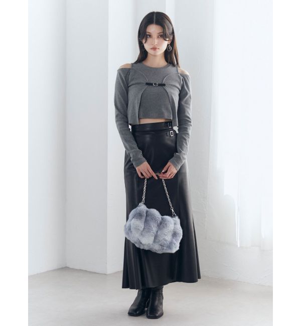 MURUA「ボレロレイヤードテレコトップス」|Tシャツ・カットソー|