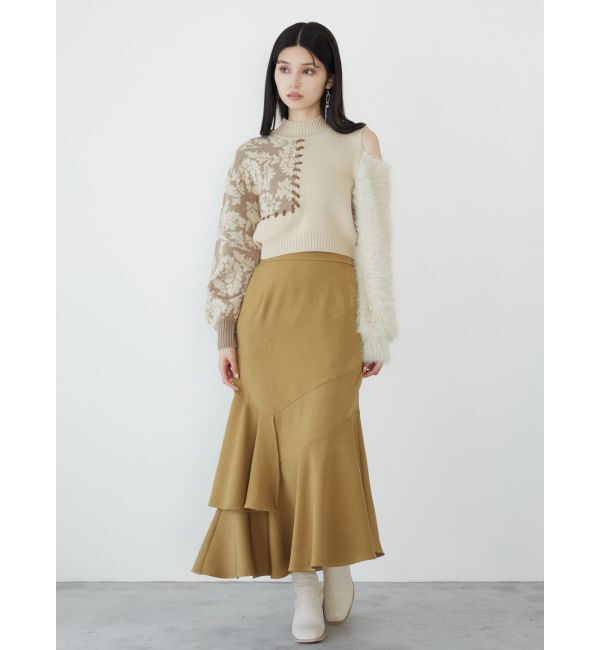 MURUA「ショルダーフラワーシャギーニット」|ニット・セーター|