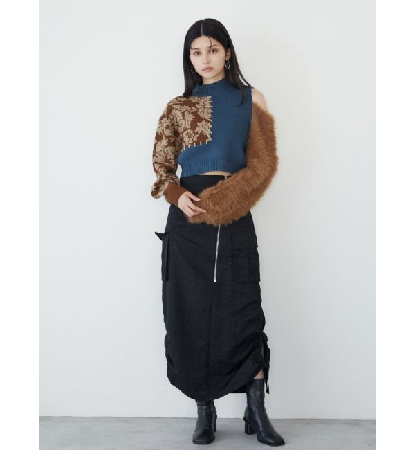 MURUA「ショルダーフラワーシャギーニット」|ニット・セーター|