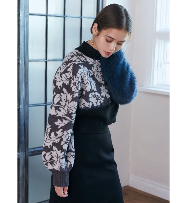 MURUA「ショルダーフラワーシャギーニット」|ニット・セーター|