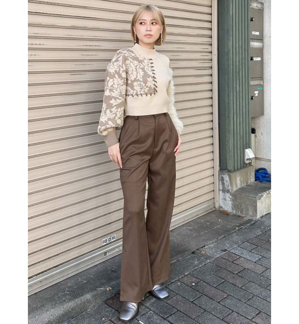 MURUA「ショルダーフラワーシャギーニット」|ニット・セーター|