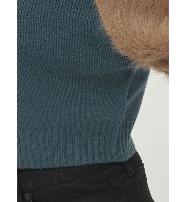 MURUA「ショルダーフラワーシャギーニット」|ニット・セーター|