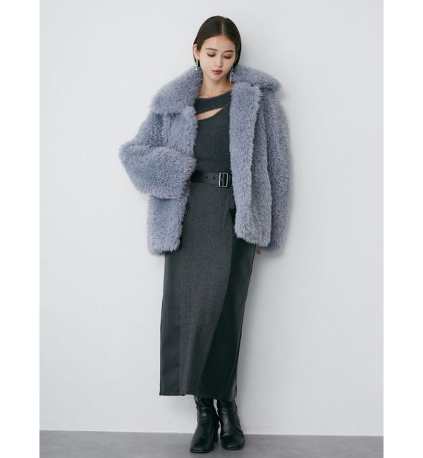 MURUA「カーリーフェイクファーブルゾン【2WAY】」|ブルゾン・スタジャン|