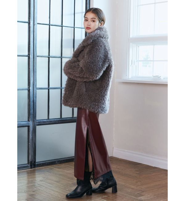 MURUA「カーリーフェイクファーブルゾン【2WAY】」|ブルゾン・スタジャン|