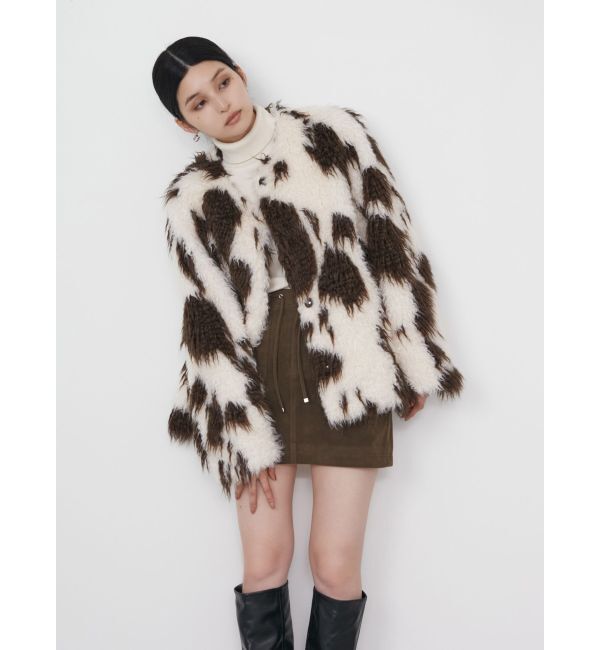 MURUA「カーリーフェイクファーブルゾン【2WAY】」|ブルゾン・スタジャン|