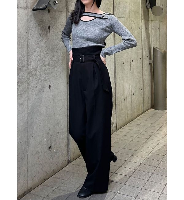 MURUA「フロントオープンリブニット」|ニット・セーター|