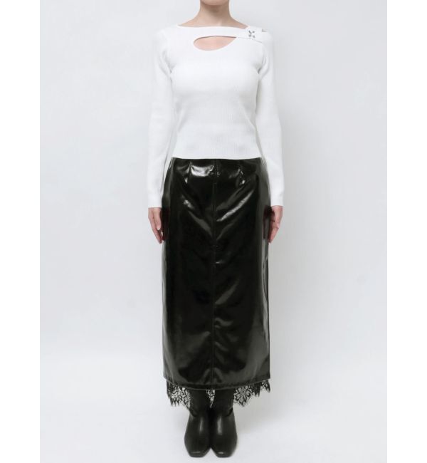 MURUA「フロントオープンリブニット」|ニット・セーター|