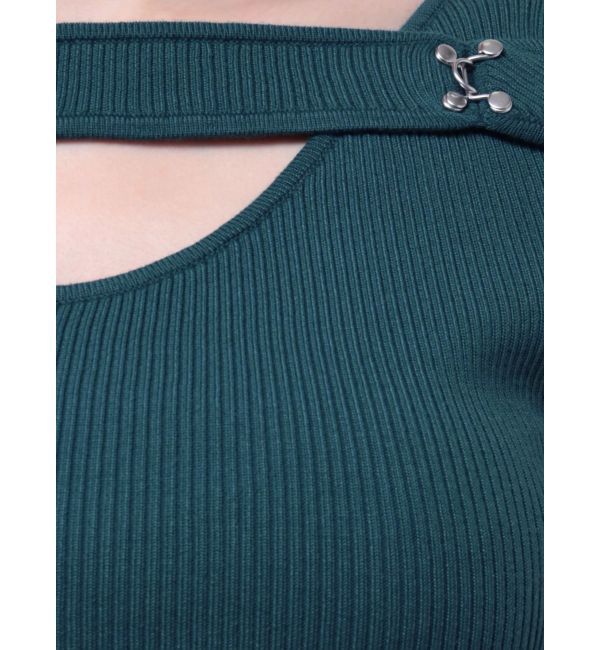 MURUA「フロントオープンリブニット」|ニット・セーター|