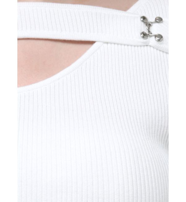 MURUA「フロントオープンリブニット」|ニット・セーター|