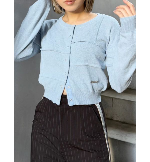 MURUA「スウィッチングカーデ」|カーディガン|アイスブルー