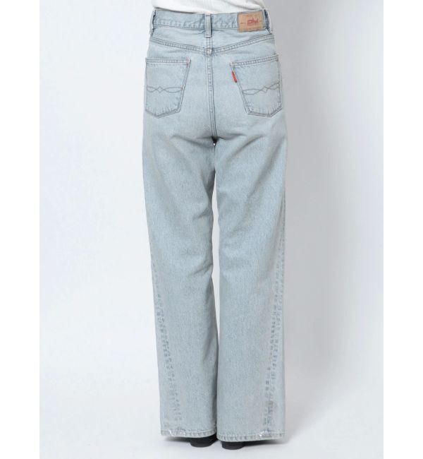 Ungrid「箔プリントスリットデニム」|デニム|