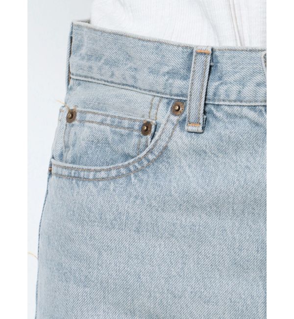 Ungrid「箔プリントスリットデニム」|デニム|