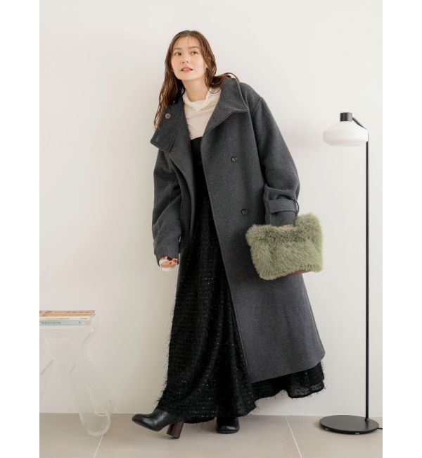 Ungrid「スタンドカラールーズコート」|その他|