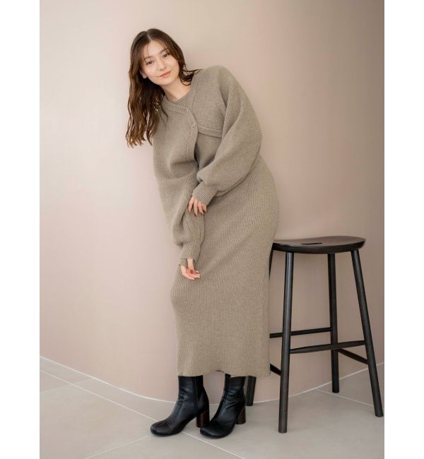 Ungrid「ボレロセットニットワンピース」|ワンピース|