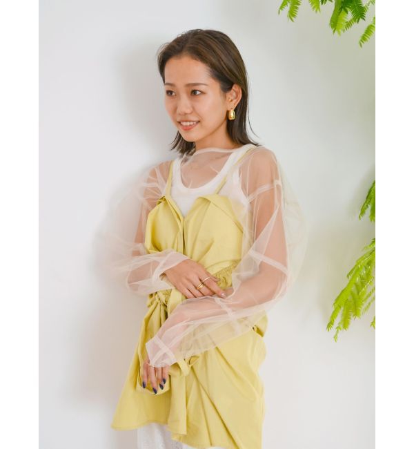 Ungrid「2Wayギャザーデザインシャツ」|シャツ・ブラウス|