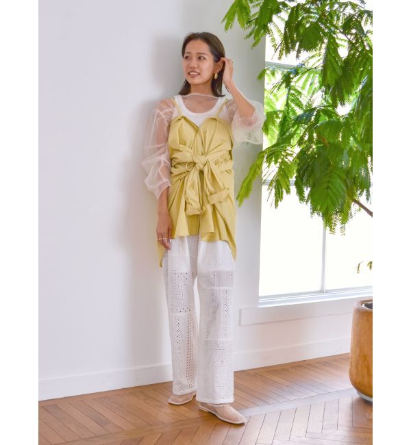 Ungrid「2Wayギャザーデザインシャツ」|シャツ・ブラウス|