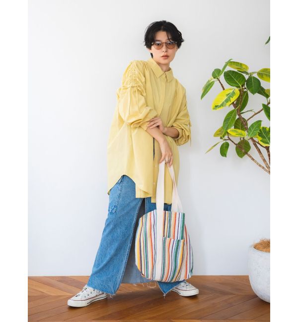 Ungrid「2Wayギャザーデザインシャツ」|シャツ・ブラウス|