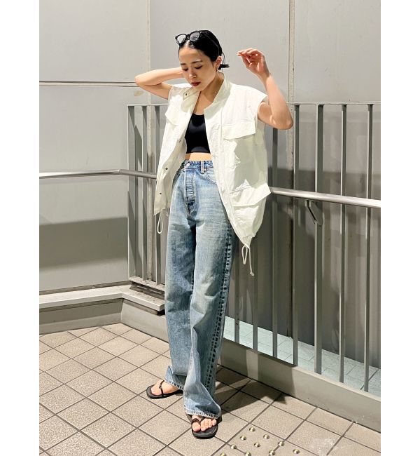 Ungrid「ハイウエストルーズストレートデニム」|デニム|