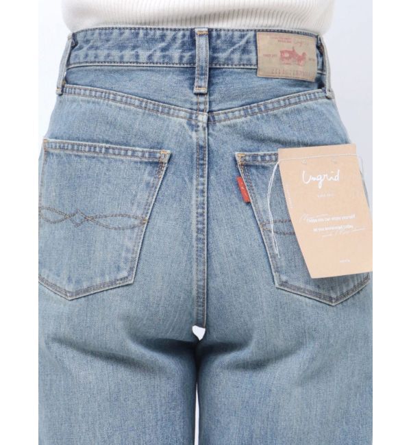 Ungrid「ハイウエストルーズストレートデニム」|デニム|