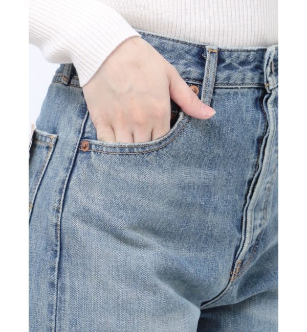 Ungrid「ハイウエストルーズストレートデニム」|デニム|