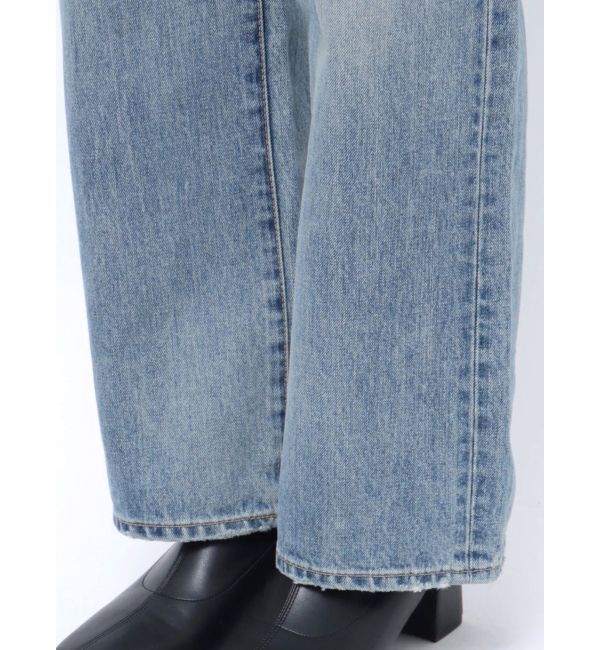 Ungrid「ハイウエストルーズストレートデニム」|デニム|